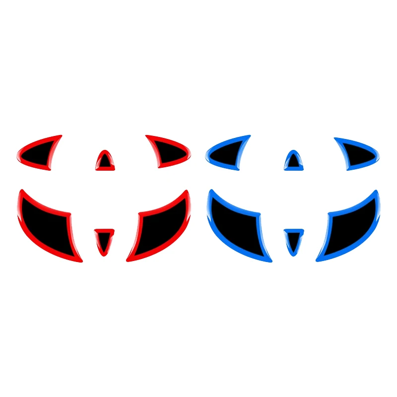 Multicolor Car Steering Wheel Badge Trim Sticker