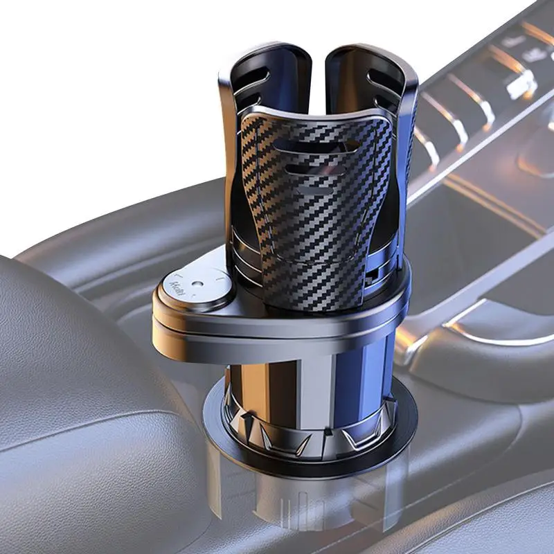

Автомобильный многофункциональный держатель для чашки 2 в 1, регулируемый автомобильный держатель для чашки с вращением на 360 градусов, автомобильное крепление для чашки, дизайн U-образного порта, держатель для чашки