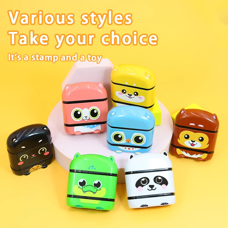 Double Sided Name Stamp Personal Student Child Baby Waterproof DIY Non-fading Kindergarten Cartoon Clothing Name Seal