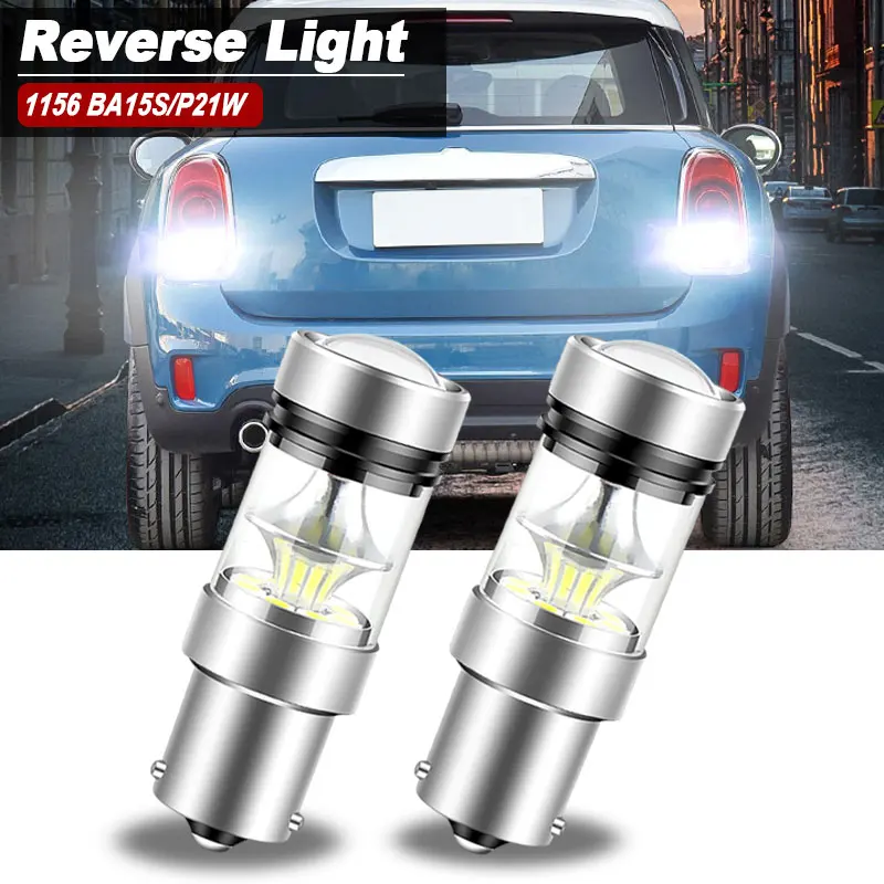 2x-LED-Light-Blub-Reverse-Lamp-P21W-BA15S-Canbus-For-Mini-Cooper-R50 ...