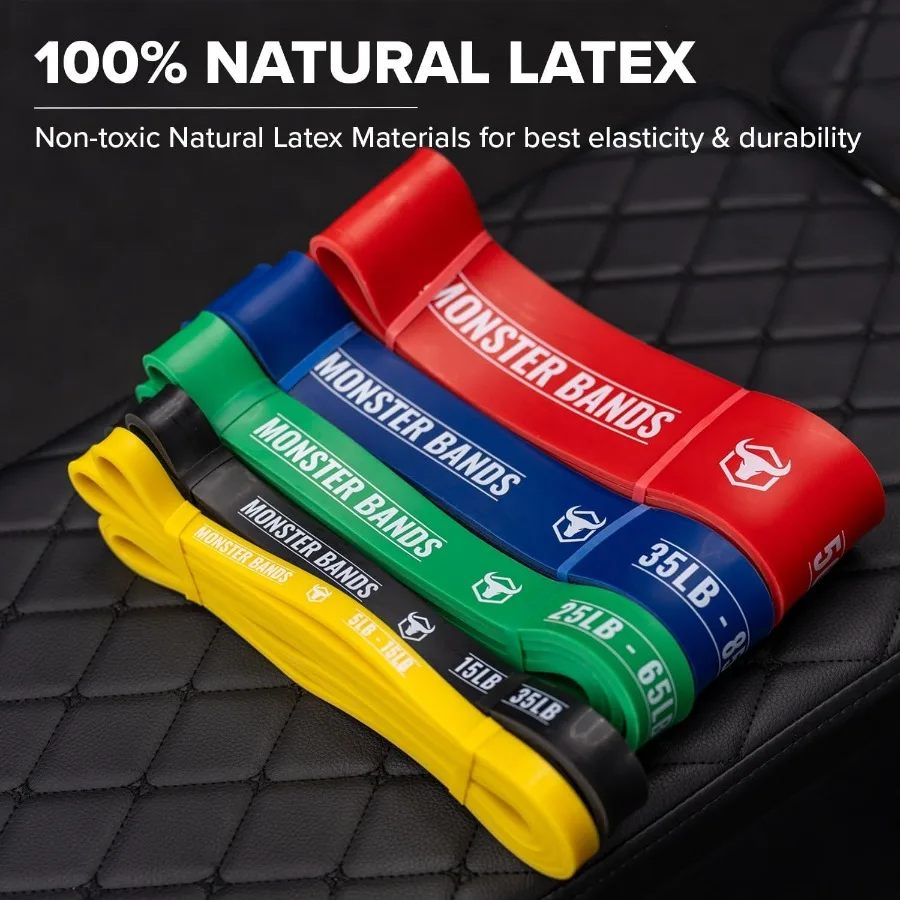 Pull Up Bands, Resistance Bands (Set of 5) – Pull Up Assistance Bands Set – Exercise Workout Bands for Working Out, Strength Tra