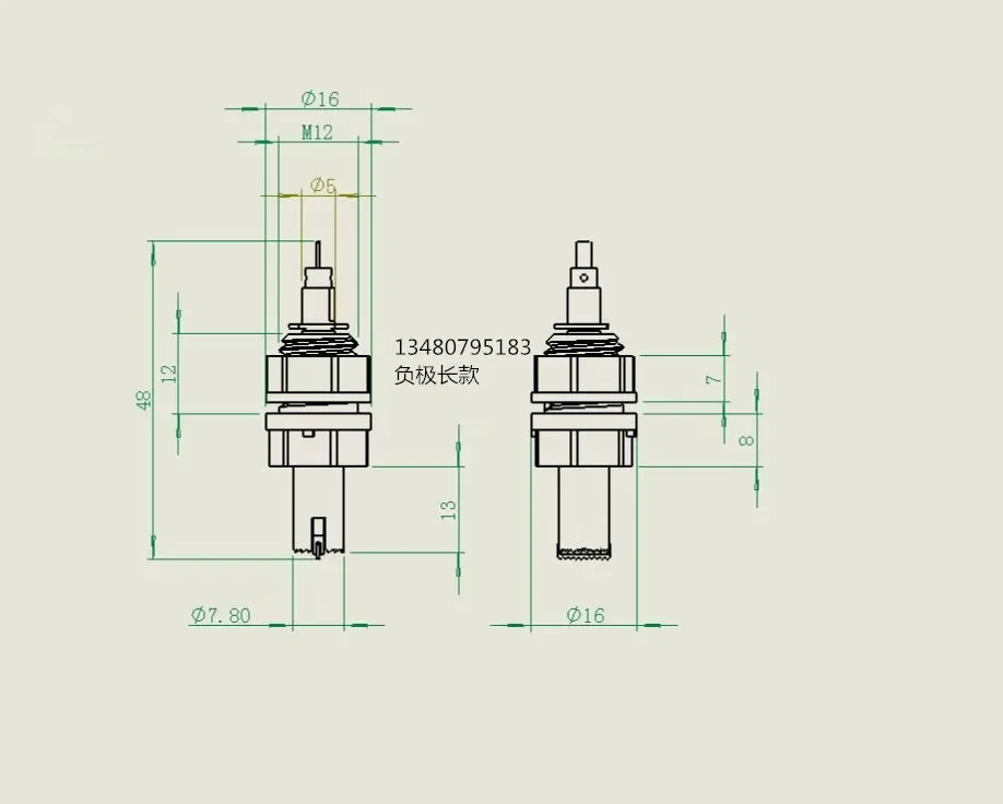 Battery testing equipment iTance puzzle internal battery probe