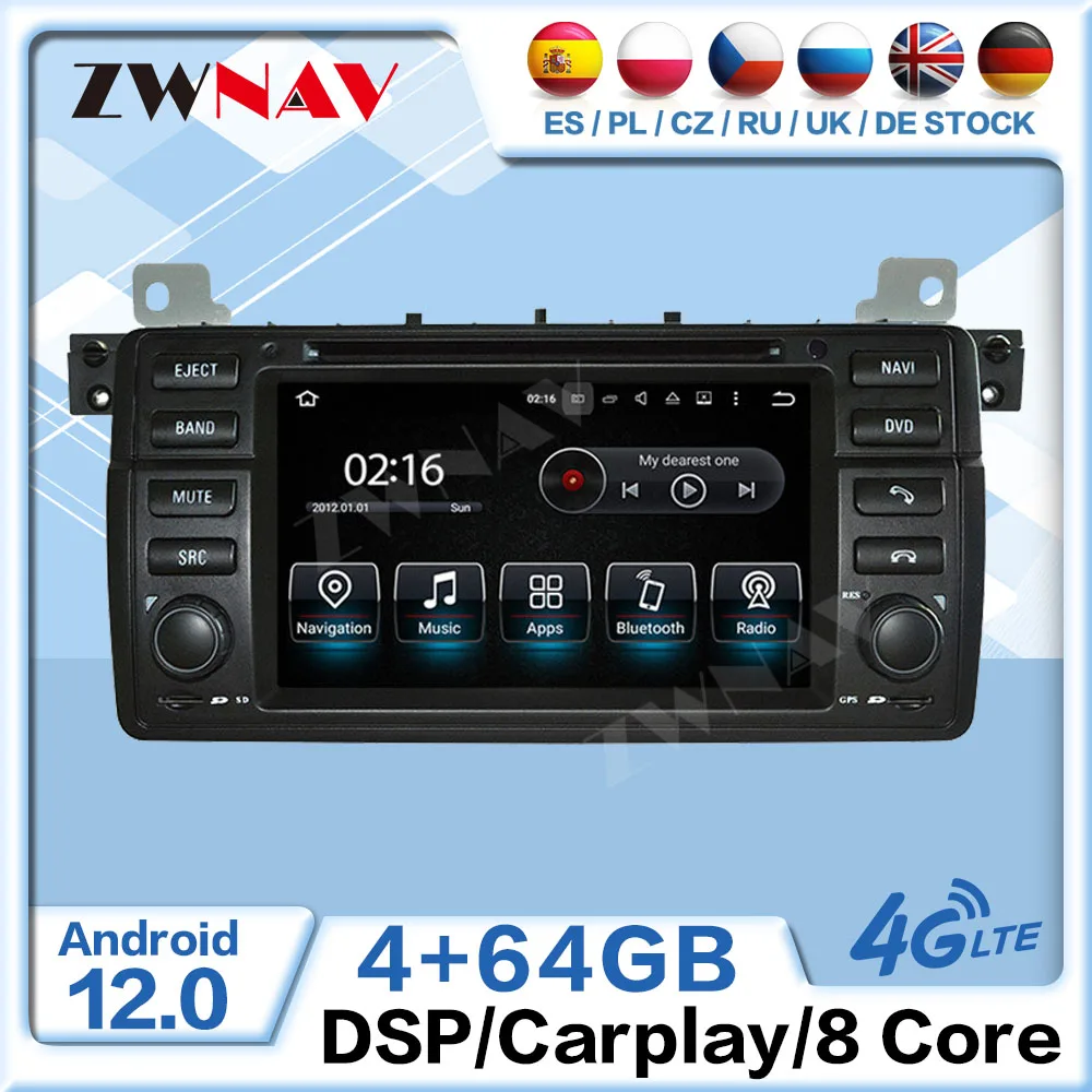 

Автомагнитола для BMW E46 M3 1998 1999 2000 2001 2002 2003 2004 Android 2 Din Carplay автомобильный экран Мультимедиа Авто GPS