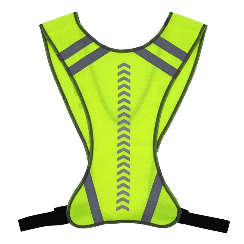 High Visibility Safety Vest Night Security Safety Traffic Motorcycle Jacket Yellow Visible Reflective Vest for Outdoor