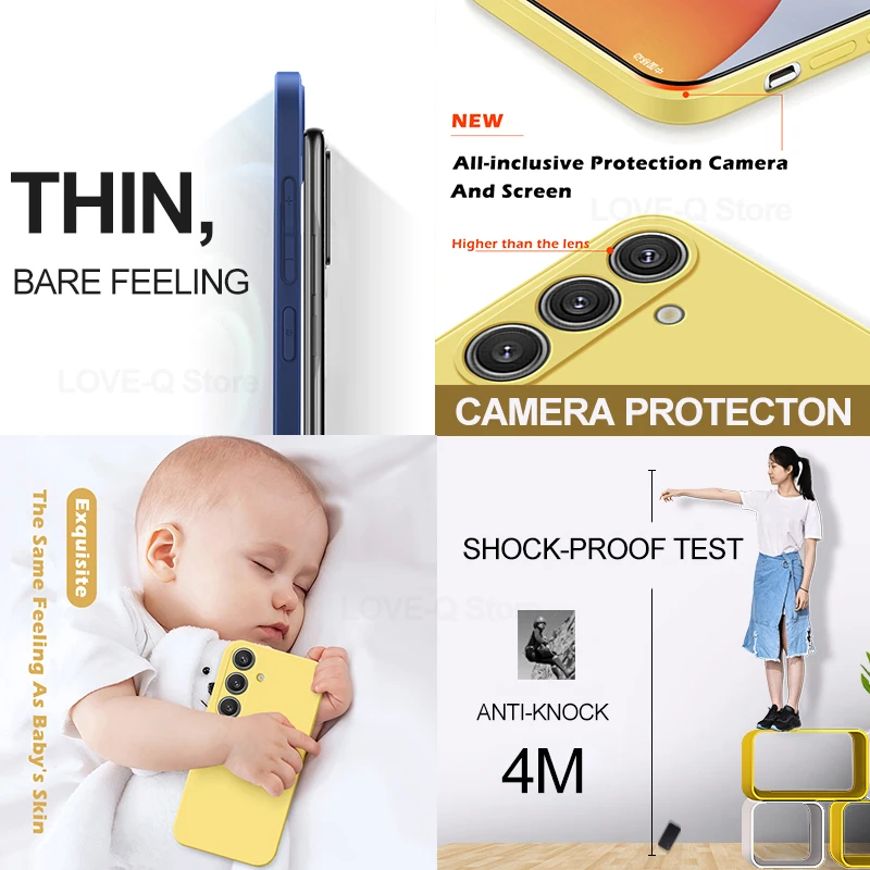 Liquid Silicone Soft Phone Case - Premium Protective Cover