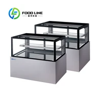Vitrine d'armoire réfrigérée commerciale, présentoir de gâteaux de boulangerie, vitrine de réfrigérateur, refroidissement par air 1