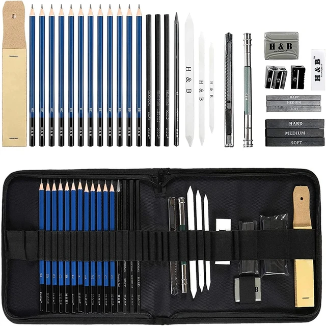 Kalour 70pcs Deluxe Sketching and Drawing Set, Art Supplies, Graphite  Drawing Pencils and Sketch Set, Sketching Tools In Tin Box - AliExpress