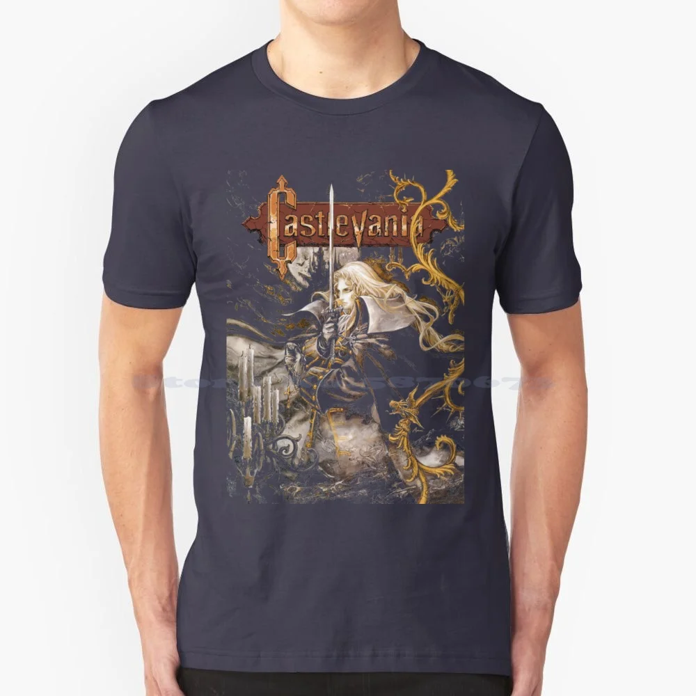 Castlevania-Symphony Of The Night Classic T Shirt 100% Cotone Tee Castlevania Symphony Of The Night Talking Diagnosi Known