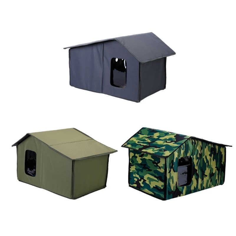 

Pet Teepee Shelter Waterproof Tent Photo Props Pet House Foldable Shelter