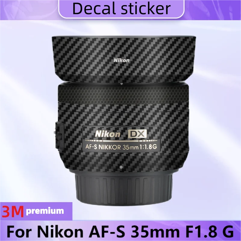 Pelle Dell'Obiettivo Per Nikon Af-S 35Mm F1.8 G Decalcomania Adesivo Pellicola Protettiva Antigraffio Cappotto Protettivo 35/1.8 F1.8G