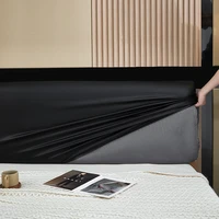 Housse de tête de lit imperméable pour couvre-lit extensible Queen, housse de protection anti-poussière en velours pour tête de lit 3