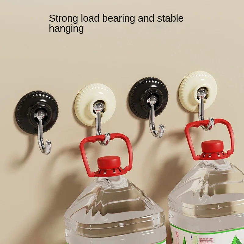 Strong Sticky Hook Wall Mounted Wall Bearing Door Plastic Traceless Punch Free Upside Down Wall Simple Bathroom Dormitory Hook