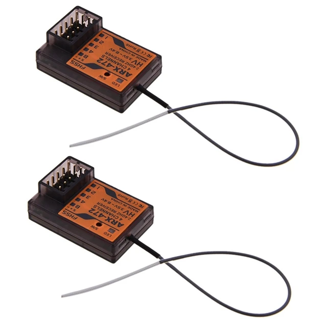 2X ARX-472 Compatible Sanwa FH3 FH4 4 Channel Surface Receiver for Racing RC Car Parts Suitable for M12, M11X