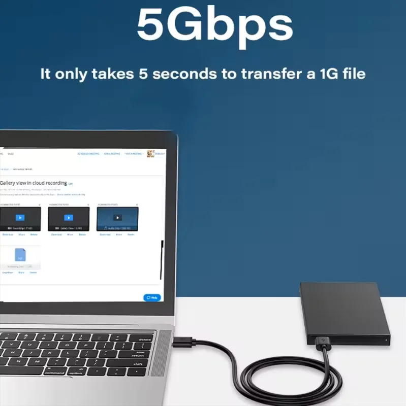 High-Speed USB 3.0 A Male to A Male Extension Cable - Various Lengths
