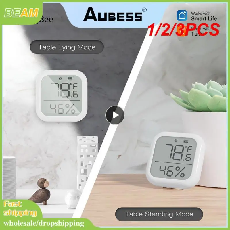

1/2/3PCS Tuya Smart Temperature and Humidity Sensor Indoor Hygrometer With Digital LCD Display Smart Life APP Remote