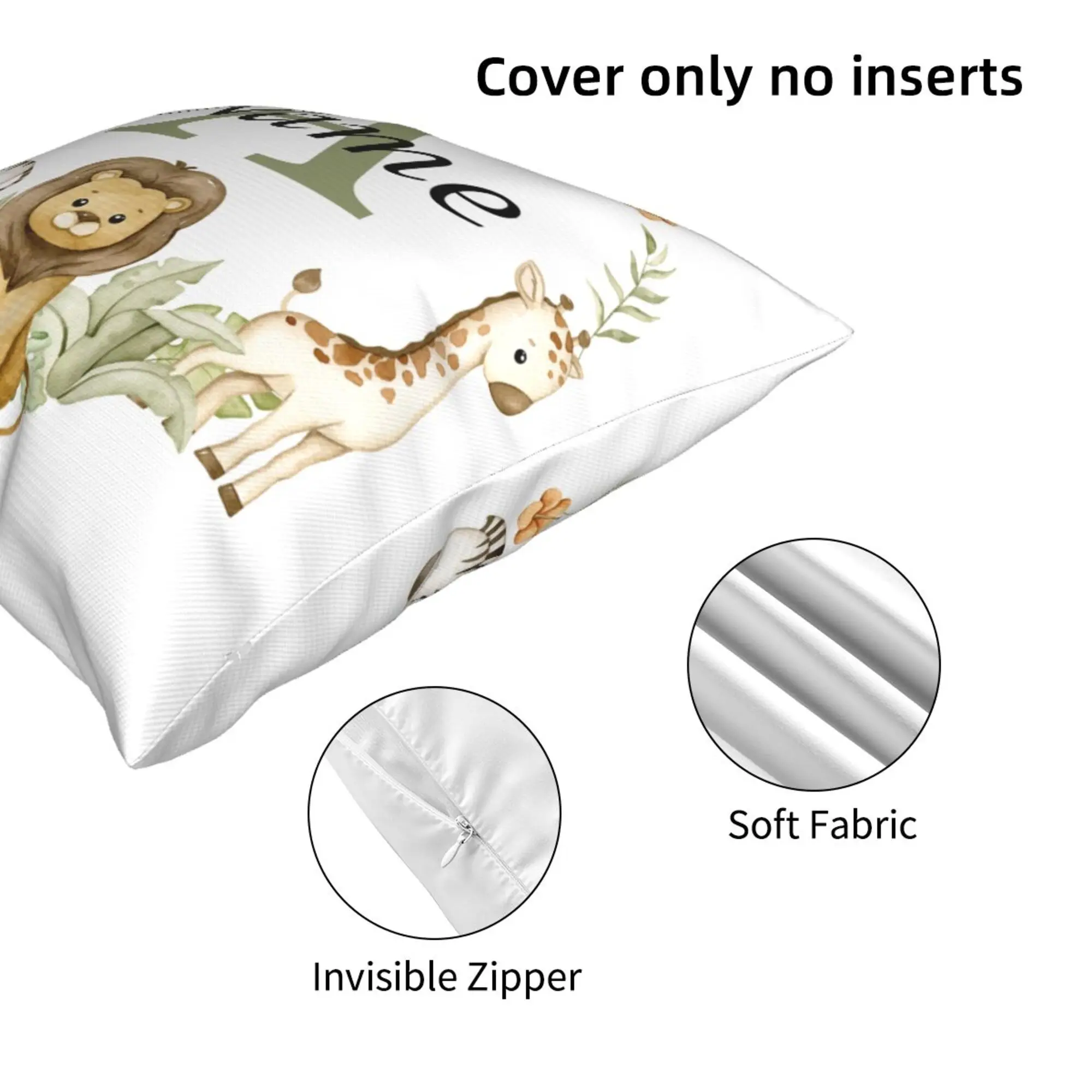 Personalized Animal-Themed Pillowcase for Kids' Birthday & Bedroom Decor