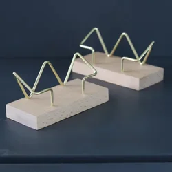 Wooden Business Card Holder - Elegant Desk Accessory & Office Decoration (Beech)
