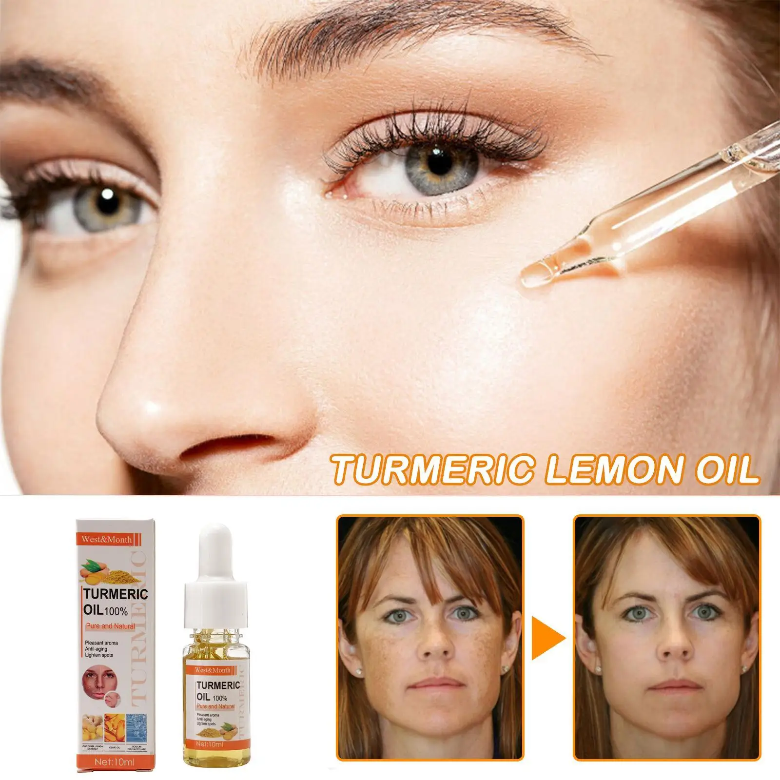 

10 мл эфирное масло куркумы органическое масло для темных пятен 100 чистое и натуральное терапевтическое эфирное масло уход за кожей