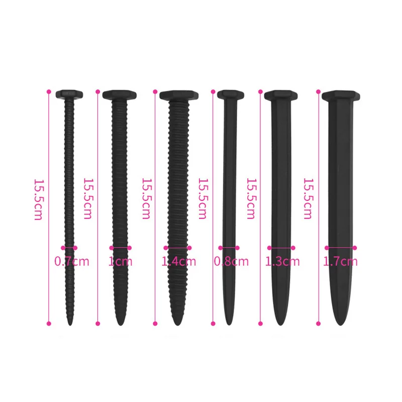 Penis Sex Toys 6 Size Silicone Urethra Catheter Male Masturbator Tube