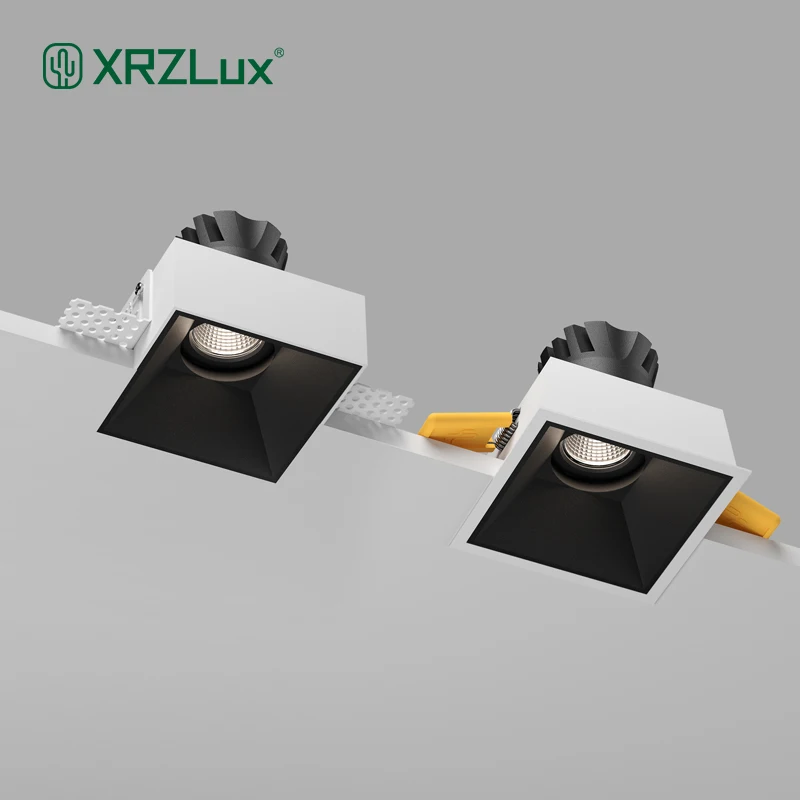 

XRZLux Led Recessed Ceiling Spotlight Square LED Downlight Aluminum Anti-glare Embedded Ceiling Lamps For Indoor Lighting 110V