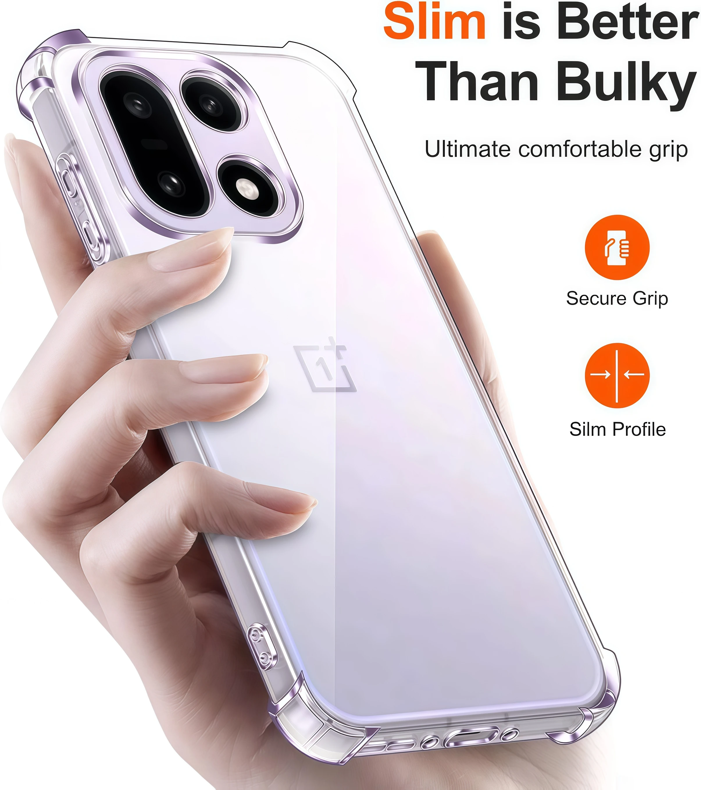 Transparent Shockproof TPU Protective Phone Case with Reinforced Corners