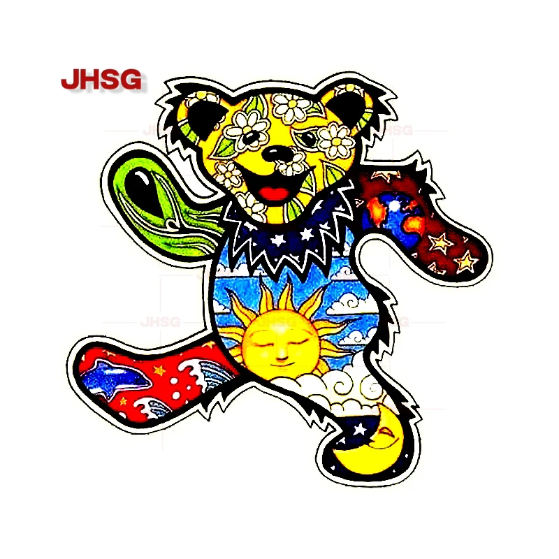 

JHSG наклейка на кузов автомобиля виниловый материал Танцующий медведь рисунок искусственная мотоцикл украшение Водонепроницаемая наклейка Персонализация