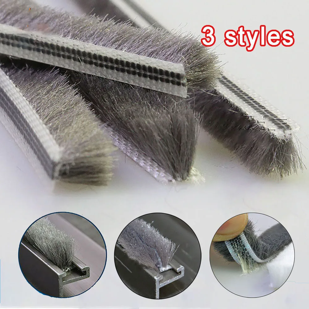 

Draught Excluder Brush Pile Seal Strip Window Door Sealing Strip Sound Insulation Wind-proof Strip Gasket - 3 styles available
