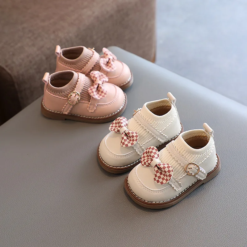 Baby Girl Shoes Spring Autumn Infant Outwear Shoes Newborn First Walkers 1-3 Years Toddler Oxfords For Baby Pink, Beige