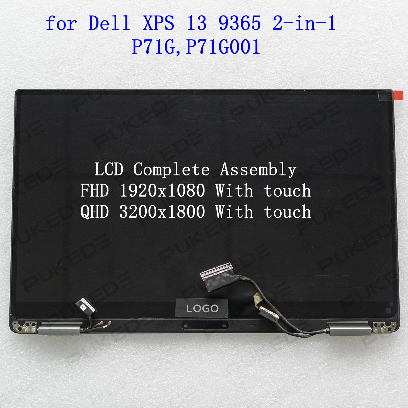 

Дигитайзер сенсорный с ЖК-дисплеем 13,3 дюйма, для Dell XPS 13 9365 2 в 1 P71G P71G001, замена дисплея с петлями NPF60 7W2X9
