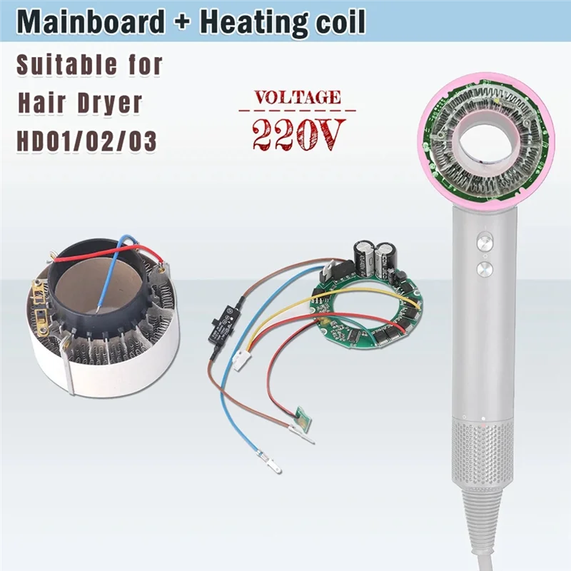 Motherboard Heating Coil Assembly for Dyson Hair Dryer HD01 HD02 HD03 Repair Parts 2