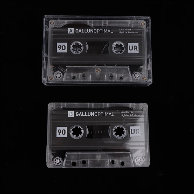 Recording Blank Cassette Case Blank Transparent Tape DIY Homemade