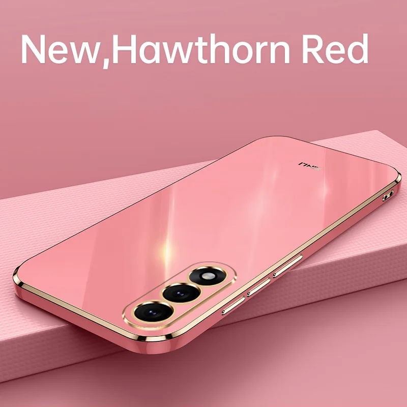 Enhanced Plating Silicone Bumper Shockproof Phone Case