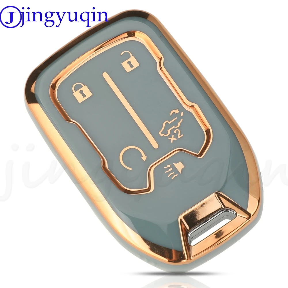 TPU Key Fob Cover For Chevrolet & GMC - Pink Gradient Case For 6-Button Key, Fits Silverado, Suburban, Tahoe, Yukon, Terrain - View #7