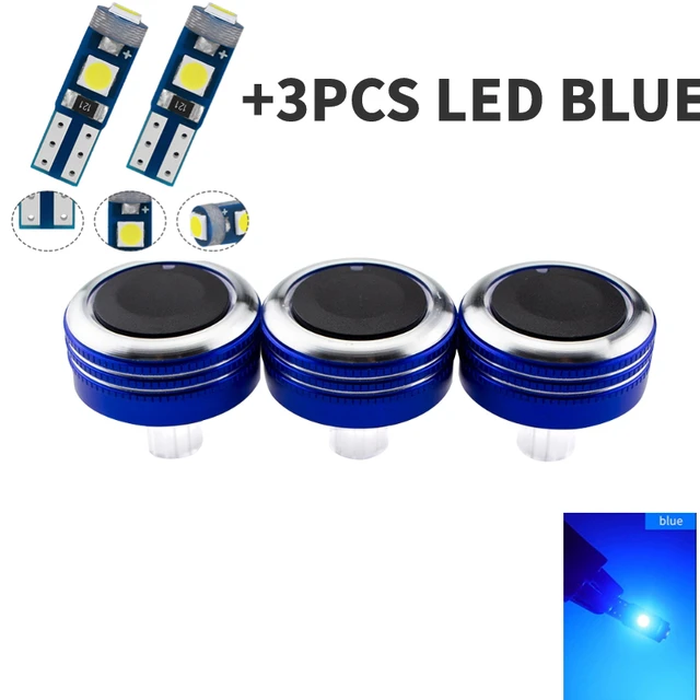 Set 3 Manopole Aria Condizionata In Lega Alluminio Per Mazda 2, 3, 5, 6, Axela - Foto 8