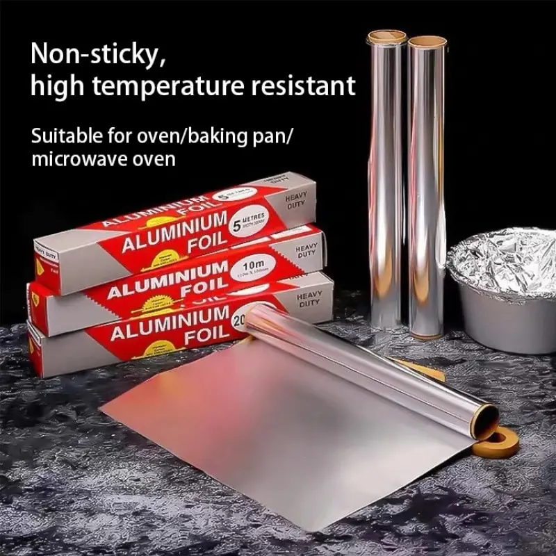 Kitchen BBQ Tools Kitchen Oil-proof Waterproof Stickers Aluminum Barbecue Tin Foil Household BBQ Oven Baking Paper Wrapped Turkey Tools