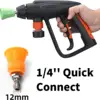 Pressure Washer Nozzle Jet Sprayer Tips With Upgraded Rubber Protector Cover 1/4" Quick Connect 035 3
