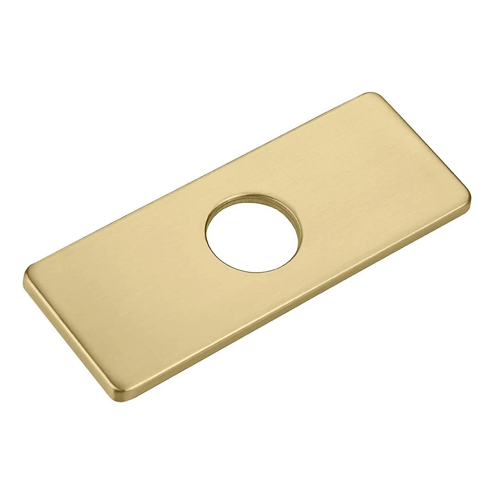 1pcs Faucet Plate Hole Tap Cover Deck Plate 304 Stainless Steel Bathroom Kitchen Sink Accessories For Most Single Hole Faucet