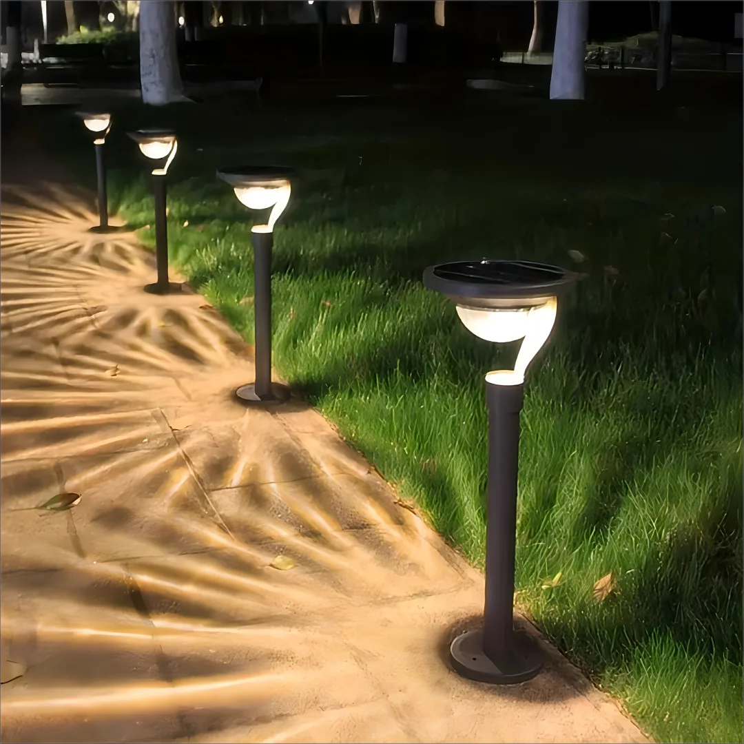 Solar Garden Light 1pc Solar Garden Light Super Bright Solar Lawn Light Dual Purpose White Warm Light Switch Solar LED Landscape