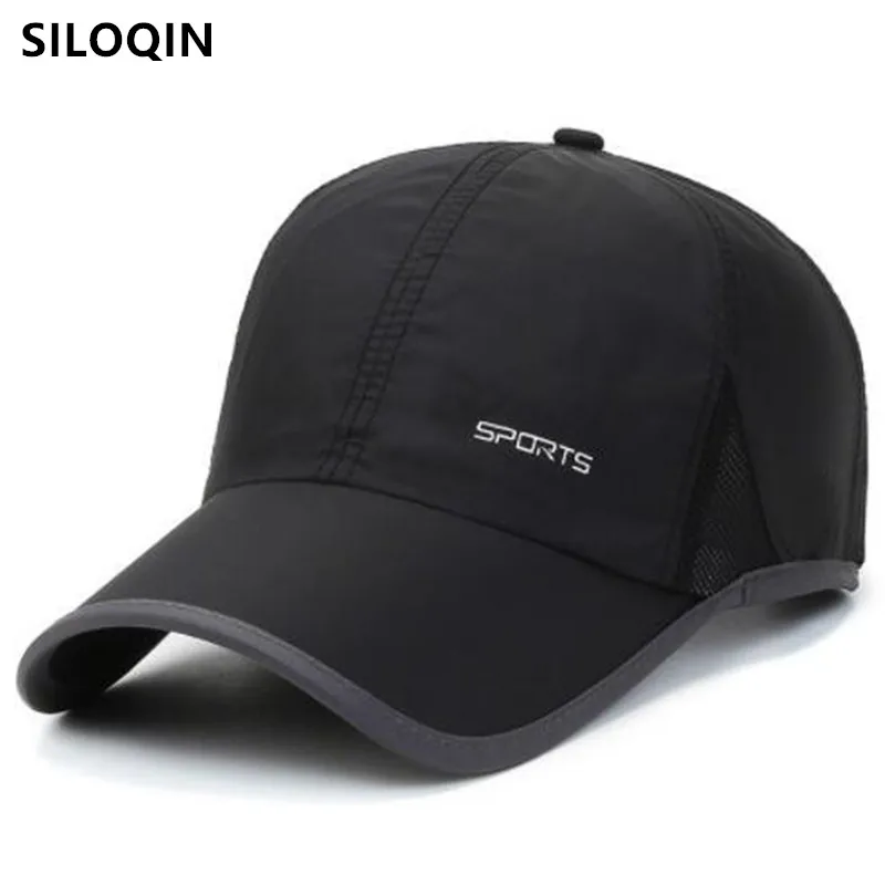 

SILOQIN 2022 New Summer Men Women Breathable Baseball Caps Sun Protection Anti-UV Fashion Casual Sports Travel Hat Snapback Cap
