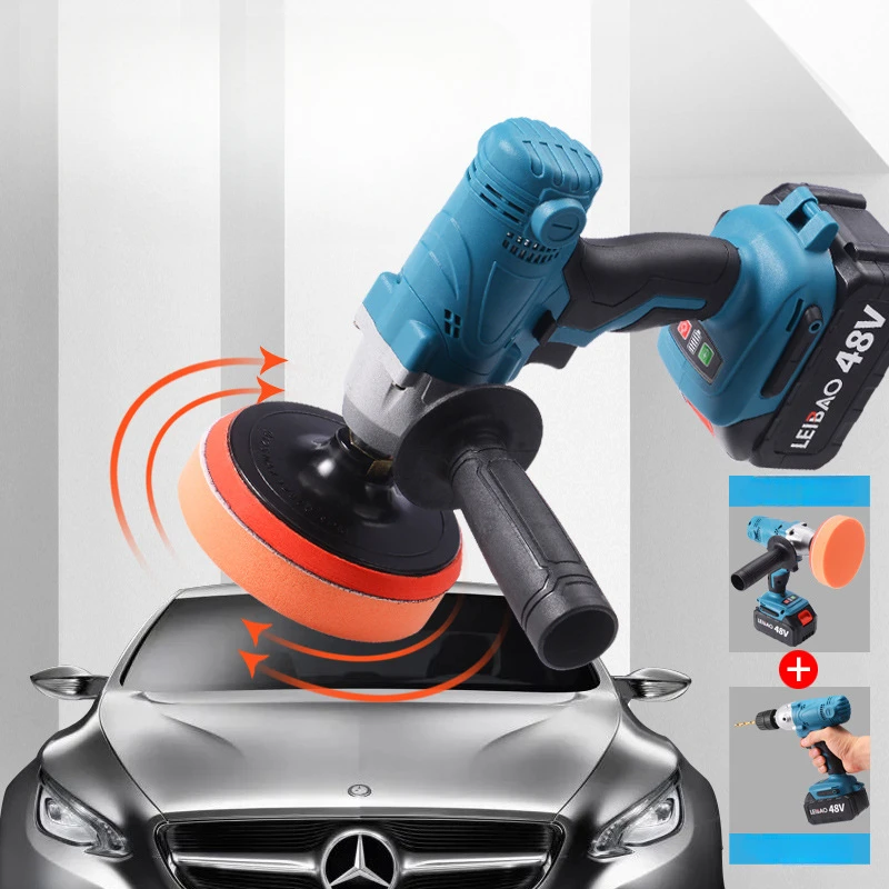 Cordless Battery Polishing Tool 48V Polisher Car Polishing Machine Sander ing Waxing Machine Automotive