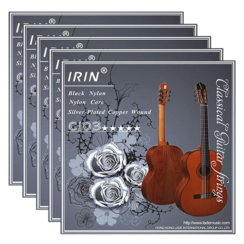 IRIN Set of 6 Nylon Guitar Strings - Classic Guitar Instrument Accessories