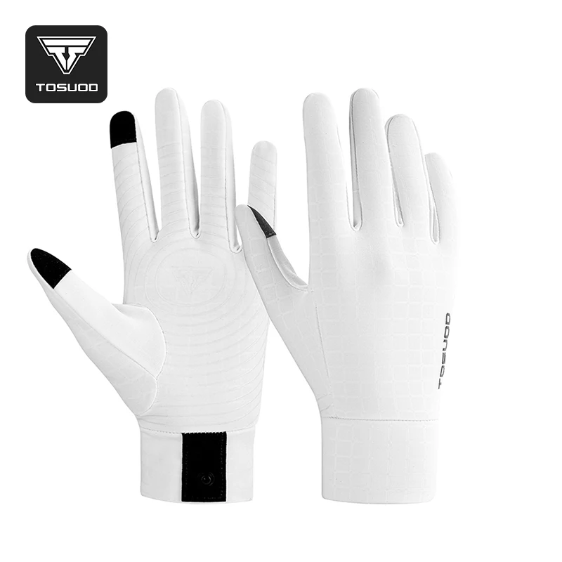 TOSUOD CZST-01 Full Finger Cycling Gloves Shock-Absorbing Breathable Pad