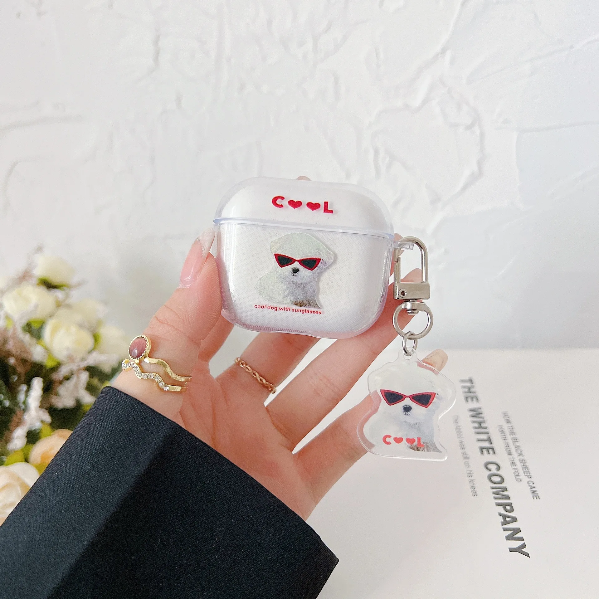 Cute Cat airpod case for airpods apple airpods pro Transparent