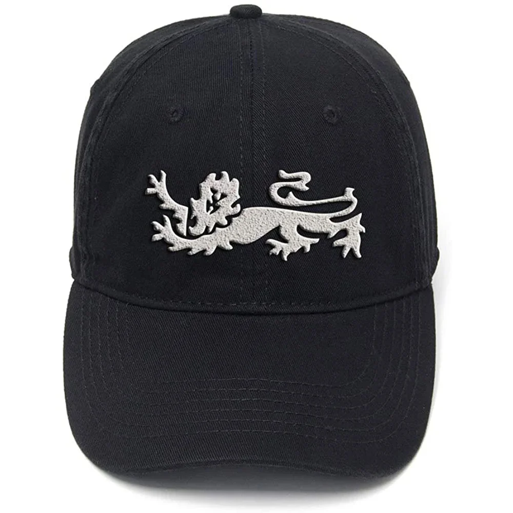 

Lyprerazy England Lion Washed Cotton Adjustable Men Women Unisex Hip Hop Cool Flock Printing Baseball Cap