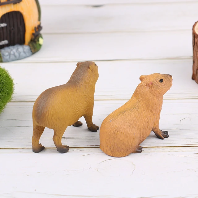 3x Realistische Capybara Figuren Spielzeug, Lebensechte Tierfiguren  Sammlung Spielzeug Capybara Figur Wissenschaft Pädagogisches Spielzeug für  Tisch Home Geschenke Dekoration