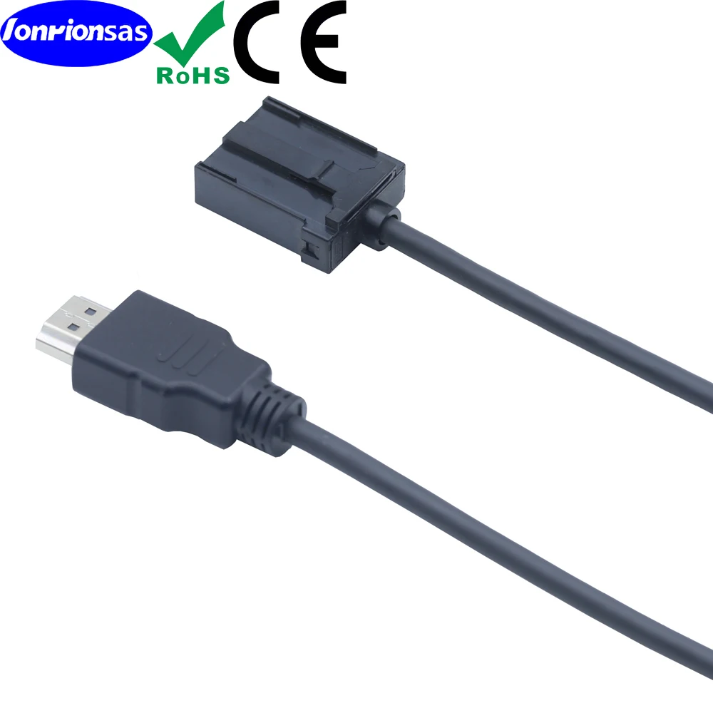 4K 고속 HDMI E 유형 남성 ABS 쉘 - HDMI A 유형 남성 19P 검정색 몰딩(자동차 오디오 및 비디오 케이블용)
