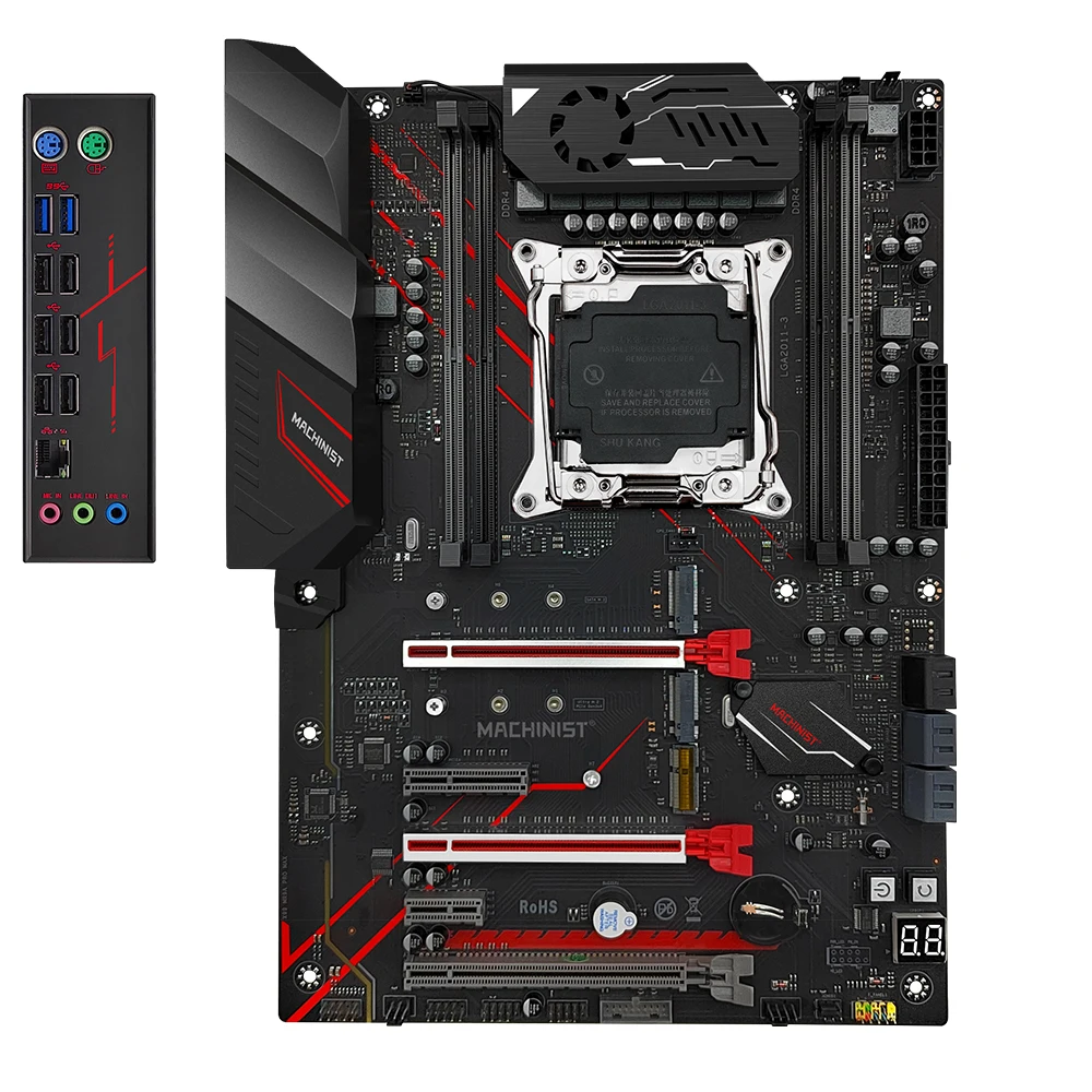 Gépkezelő X99 Alaplap LGA 2011-3 állítsa készlet xeon E5 2640 V4 CPU Időréscsatoló +DDR4 2*16GB Kos memória USB ATX NVME M.2 MR9A Menő Minden