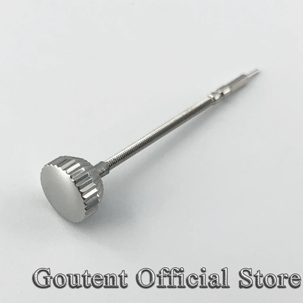Goutent 실버 스테인레스 스틸 시계 크라운 및 스템 핏 ETA 6497 6498 Seagull ST36 무브먼트 남성용 시계 액세서리