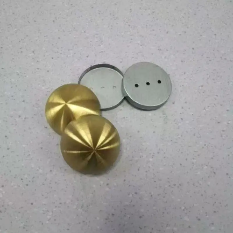 60mm 70mm 스테인리스 스틸 바닥이 평평한 반구형 브러쉬드 효과 앤틱 메탈 스타일 바/쇼핑몰 아트 벽/문 장