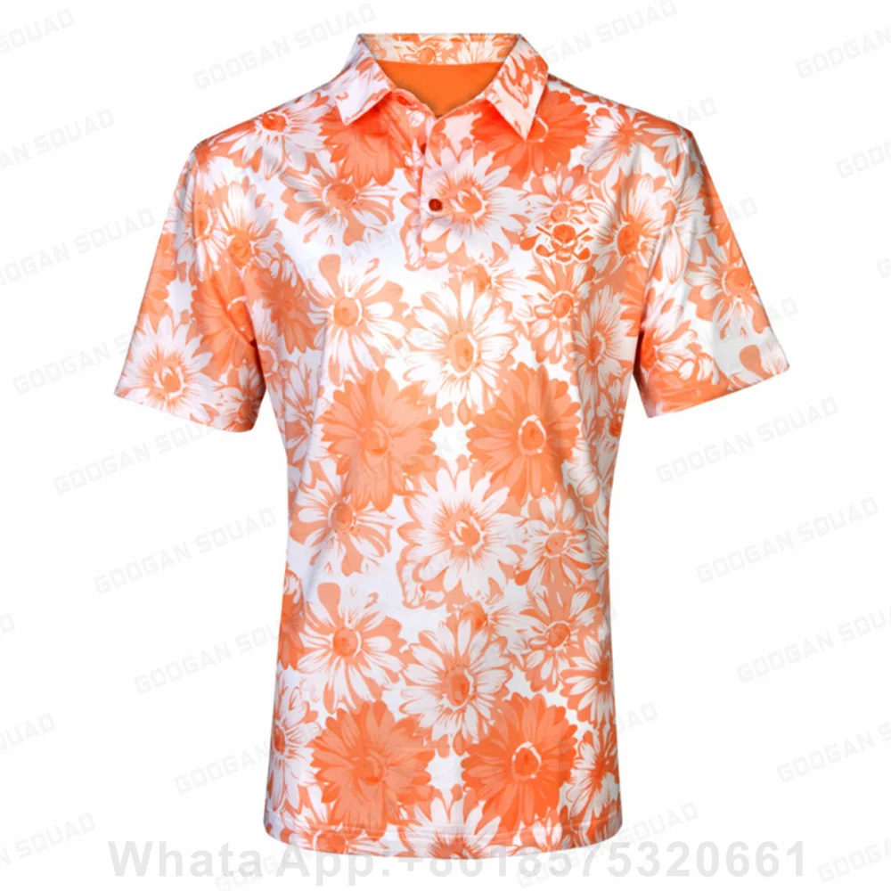 Kid's Polo Shirt Printed Summer Shirts Golf Lapel T-Shirt Casual Top Short Sleeve Breathable Badminton Tennis All-match Shirt